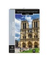 Calendario A3 de 16 meses con imágenes de París Certificado FSC