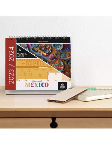 Calendario con ilustraciones México